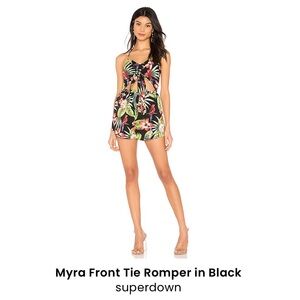 Superdown Multicolor Floral Romper